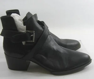 NEW Senso BLACK Leather Cut-out Point-toe Ankle Boots AWOMEN Size 6 - Picture 1 of 6