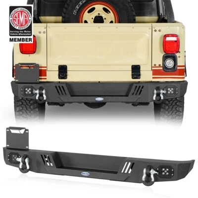 Стальная защита заднего бампера в сборе для скремблера Jeep CJ5 CJ7 CJ8 1976-1986 годов выпуска - Изображение 1 из 4