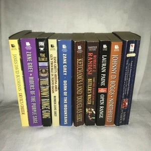 10 Konvolut Vintage Taschenbücher ZANE GREY/RANDISI/BOGGS/ETC... Western Bücher  - Bild 1 von 12