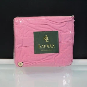 Lauren Ralph Lauren Full Flat Sheet Cape May Narrow Stripe Pink Vintage USA Made - Picture 1 of 9