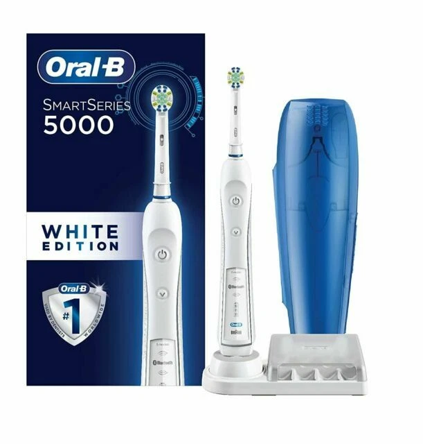 Oral-B Pro 5000 SmartSeries Power Rechargeable Electric Toothbrush - White