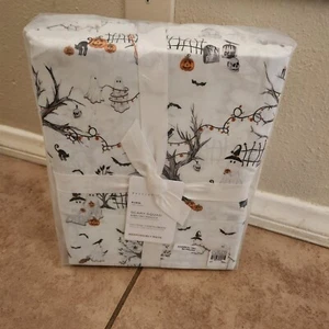 NEW Pottery Barn Scary Squad ghosts KING sheets Set Halloween - Picture 1 of 5