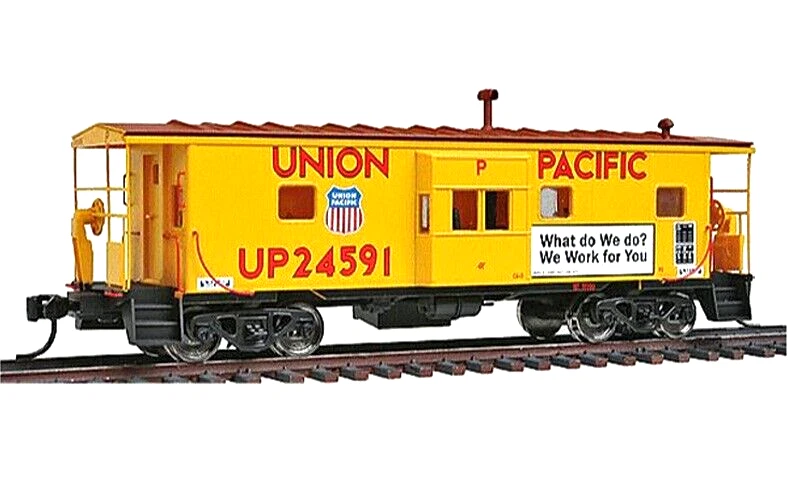 HO WALTHERS 932-40473 PLATINUM LINE BAY WINDOW CABOOSE UNION PACIFIC UP 24591 - Image 1 of 1