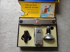 Vintage Kodak Brownie 8mm Movie Camera II set, working - Picture 1 of 6