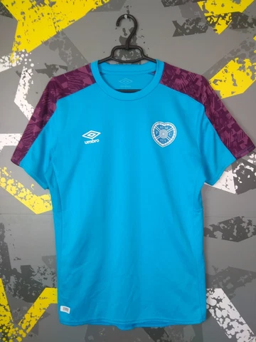Heart Of Midlothian Training Jersey Football Shirt Blue Umbro Mens Size M ig93 Cover