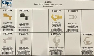 76 Piece Hood Prop & Door Rod Clip Assortment Compatible with Ford - Imagen 1 de 1