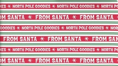Hallmark Wrapping Paper Christmas From Santa Messages Jumbo Roll 90 sq ft - Image 1 of 4