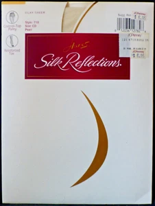 Hanes Silk Reflections Pantyhose Control Top Reinforced Toe Pearl Size CD - Picture 1 of 4