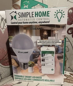 Simple home - Dimmable White Ambiance LED Wi-Fi Smart Bulb - Single - Sealed - Picture 1 of 8