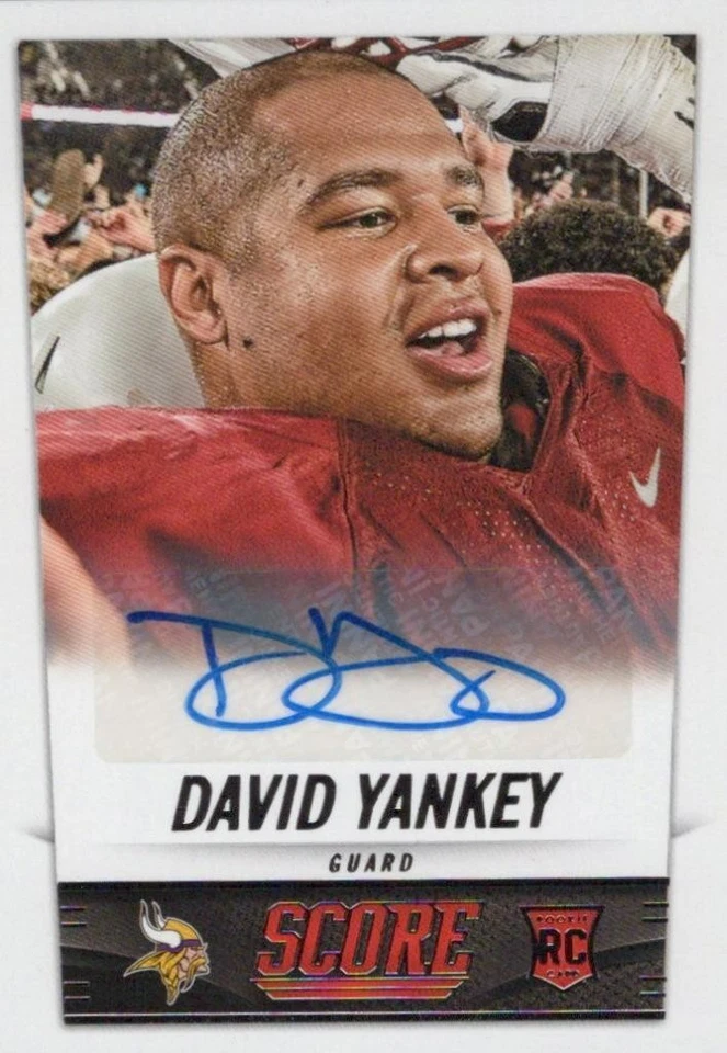 2014 Score Rookie Signatures #360 David Yankey Vikings - Image 1 of 1