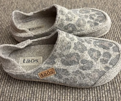 Zapatos sin cordones cómodos con estampado de leopardo marrón TAOS Convertawool 39 Foto 1 de 4