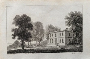 Impresión antigua de 1812; Appley House, Ryde, Isla de Wight después de W.B. Cooke - Imagen 1 de 2