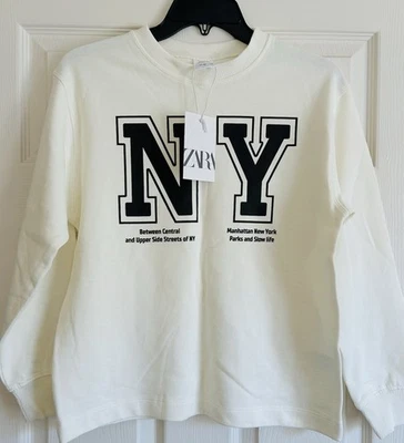 Zara NWT NY Manhattan Sweatshirt Girls Size 152 11 12 $35.90 - Image 1 of 4