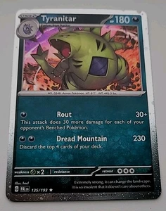 Tyranitar HP180 Holo Foil Yu-Gi-Oh Card No 135/193 - Picture 1 of 1
