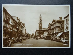 Essex Colchester HIGH STREET showing CURRYS Cycles & Radio VAN c1943 RP Postcard - Picture 1 of 5