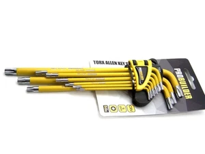 Torx Winkelschlüssel 9-tlg Torxschlüssel mit Loch Sechskant Schlüssel Satz - Bild 1 von 5