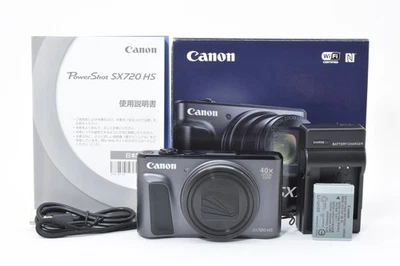 [Top MINT w/box] Canon PowerShot SX720 HS Black 20.3MP Digital Camera From JAPAN - Image 1 of 4