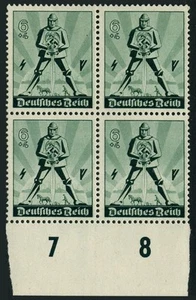 Germany B171 block/4, MNH. Michel 745. May Day 1940, Armed Warrior. - Picture 1 of 1