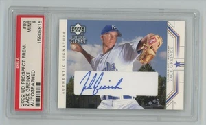 Zack Greinke 2002 Upper Deck Prospect Premieres Future Gems Auto PSA 9 #93 - Picture 1 of 2