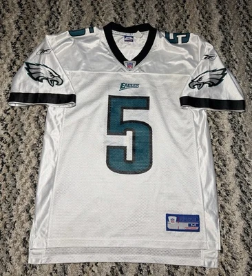 CAMISETA DE COLECCIÓN Y2K PHILADELPHIA EAGLES NFL REEBOK HOMBRES #5 DONOVAN MCNABB BLANCA MEDIANA Foto 1 de 4