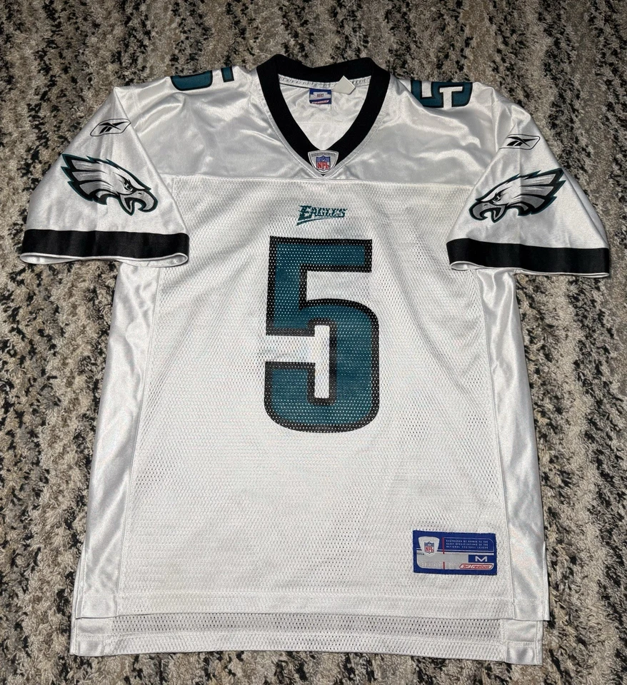 ВИНТАЖНЫЙ Y2K PHILADELPHIA EAGLES NFL ДЖЕРСИ REEBOK МУЖЧИН #5 DONOVAN MCNABB БЕЛЫЙ СРЕДНИЙ - Изображение 1 из 4