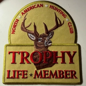 North American Hunting Club Trophy Life Member Large Patch with Buck Deer - Picture 1 of 1