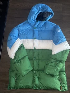 Hunter Original Puffer Mens Blue/Green Jacket Size XL - Picture 1 of 7