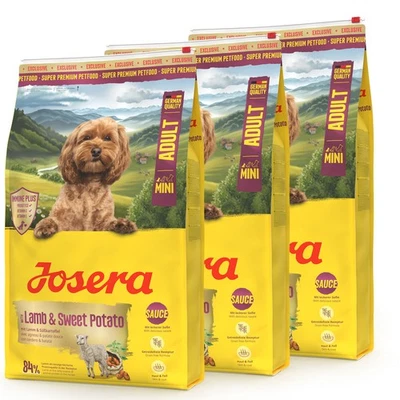 3 x 10 kg Josera MINI Adult Lamb & Sweet Potato Trockenfutter für kleine Hunde - Bild 1 von 3