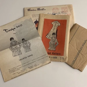 Vintage UNCUT Print Pattern Sewing 9448, Gr. 18 Brustweite 40 & Häkel Topper - Bild 1 von 3