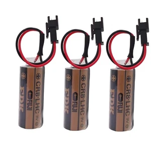 3 pcs CR8.LHC 3V battery for TOTO THP3053 Back Up Batteries Toto Flush Valve - Picture 1 of 6