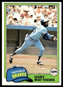 1981 Topps Gary Matthews Atlanta Braves #528