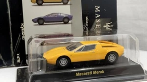KYOSHO 1/64 Maserati Merak Yellow Diecast Model Car Free Shipping Japan - Picture 1 of 11