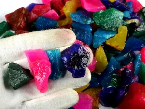 5000 Ct/1 Kg Natural Mix Ruby, Sapphire, Emerald & Aquamarine Gemstone Rough Lot - Picture 1 of 10