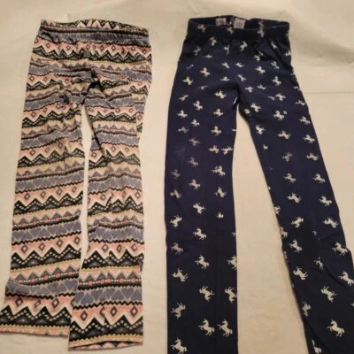 2 Pairs Of Girls Pants by Gymboree And Gap Kids Size M (7-8) Stretch- Black - Image 1 of 4