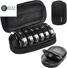 Weekly Travel Pill Organizer 2 Times a Day AM PM Upgraded Black Pill Box 7 Day w