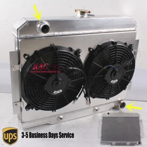 1972-1986 Jeep CJ5 CJ6 CJ7 3 Row Radiator Shroud Fan w/ Chevy 350 V8 Engine Swap - Bild 1 von 12