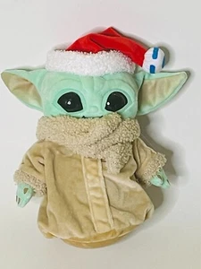 Star Wars The Mandarian Grogu with Santa Hat Holiday Plush Brand New - Picture 1 of 9