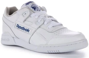 Reebok Workout Plus Zapato Clásico Retro Cuero Grano Completo Blanco Para Hombres Reino Unido 6-12 - Imagen 1 de 6