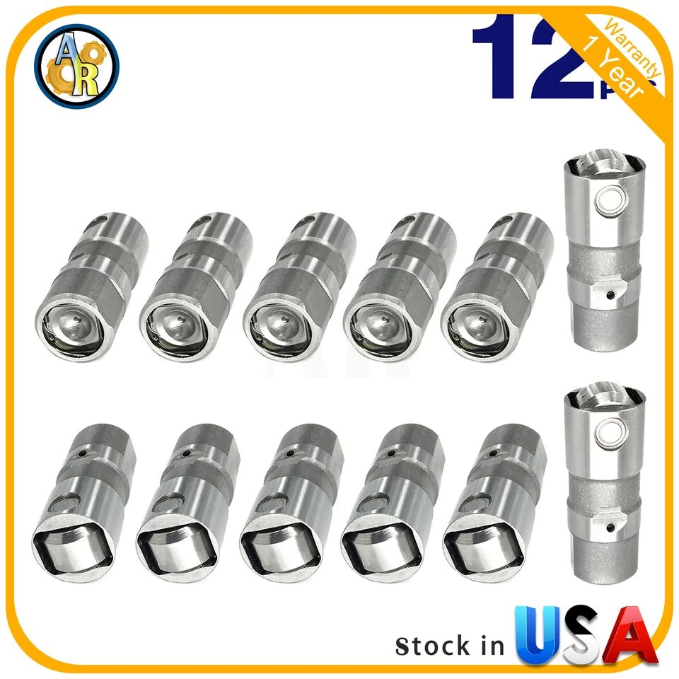 For Buick Chevy Pontiac G6 12PCS Engine Hydraulic Roller Valve Lifter Kit - Image 1 of 4