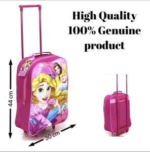 DISNEY PRINCESS Children Kids Girl Wheeled Cabin Hand Luggage Trolley Travel Bag - Picture 1 of 4