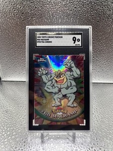 2000 Topps Chrome Pokemon TV Spectra #68 Machamp SGC 9