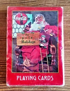 1998 Coca-Cola Playing Cards, Sealed Sparkling Holidays Deck, Vintage Set - Picture 1 of 4