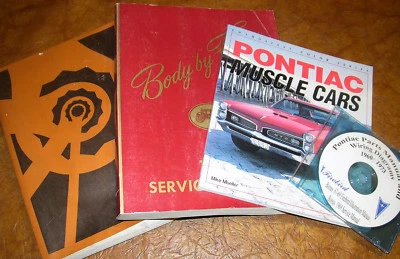 Pontiac 1968 manuales de servicio y piezas CD GTO Firebird Tempest LeMans Grand Prix Foto 1 de 4
