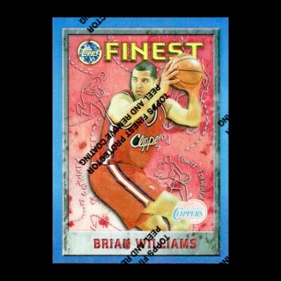 Bison Dele Brian Williams 1995 - 96 Topps 最佳折射器 带涂层 #147 快船 — 第 1/2 张图片