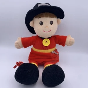 Aurora Baby Plush 14 inches Learn With Me Activity Fireman Sensory Educational - Picture 1 of 8