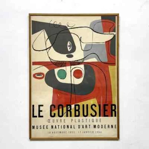 Le Corbusier 1953 Mourlot Atelier Vintage Lithograph Poster with Frame - Picture 1 of 10