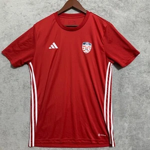 Adidas Slim Fit Aeroready Maroon Top Youth L Crew Neck Short Sleeve Polyester - Picture 1 of 8