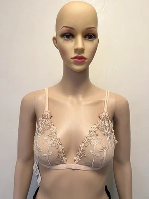 MALIZIA By La Perla Beige Lace Bra Size 36 - Image 1 of 4