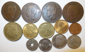 Grèce, Lot de 13 Monnaies de 1879 à 1992 dont la 10 lepta 1879, Rare !! - Picture 1 of 2