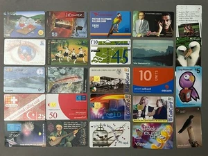 Collection Lot 24 Vintage Phone Cards Thailand Turkey St Lucia Ireland Singapore - Picture 1 of 11